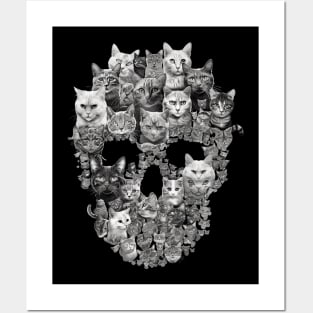 Cat Skull Origami Posters and Art